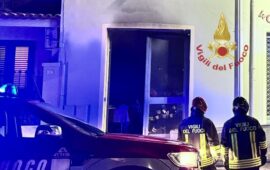 incendio in una pizzeria a sestu