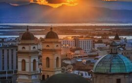 cagliari, bastione santa croce