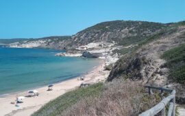 La spiaggia di Gutturu