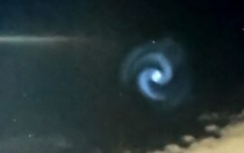 Anche nei cieli sardi ieri è comparsa una misteriosa spirale luminosa