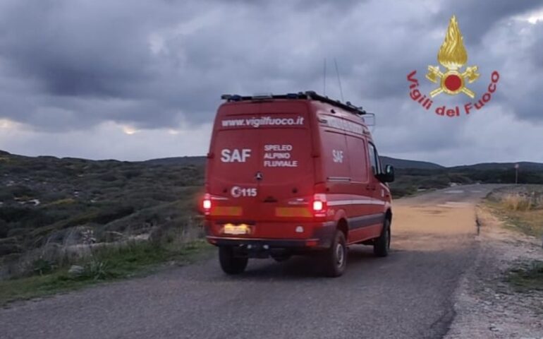 Vigili del Fuoco impegnati a Scivu