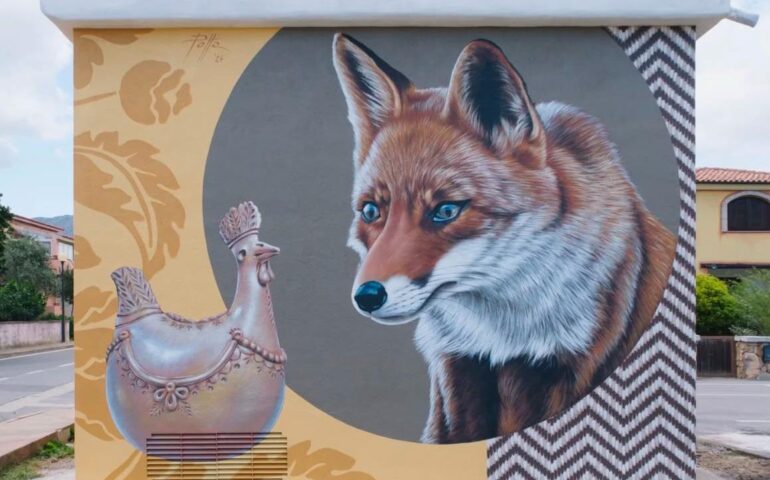 Il murale di Mauro Patta a San Teodoro (PH Profilo Instagram Patta.artist)