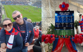 tamara e diego, si sono sposati allo stadio del cagliari