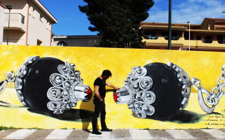 murale di stefano pani a Muravera