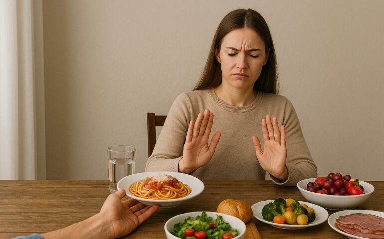 Persona che rifiuta il cibo