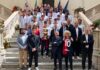 La Primavera del Cagliari in Municipio con la Coppa Italia
