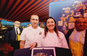 Vitalia Scano durante la premiazione