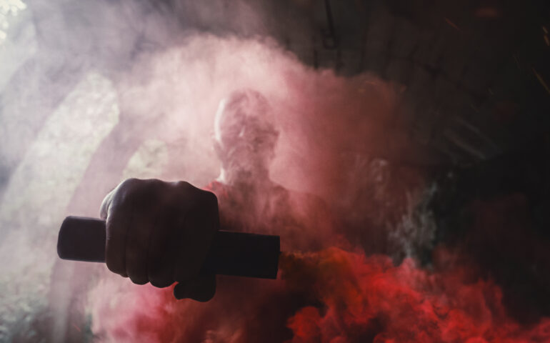fumogeni, immagine di repertorio envato