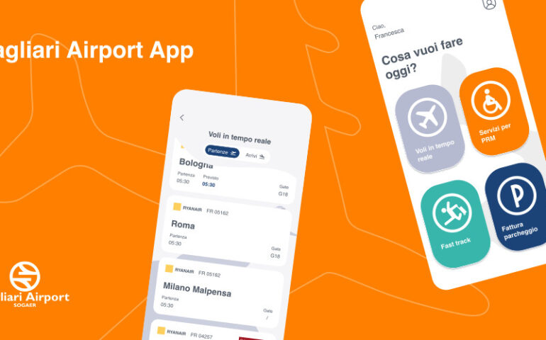 Cagliari Airport lancia la sua prima app: voli, parcheggi e Fast Track a portata di mano