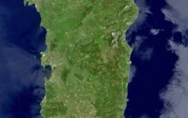 sardegna vista dal satellite