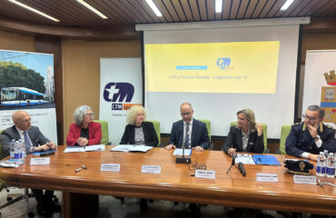 Rosanna Lavezzaro - Questore di Cagliari, Fabrizio Rodin – Presidente di CTM SpA, Cristina Mancini – Vicesindaca e Assessora all’innovazione e accessibilità digitale del Comune di Cagliari, Elisabetta Atzori – Assessora alla Mobilità e Trasporti Comune di Quartu Sant’Elena, Francesco Greco - Dirigente della Polizia Postale di Cagliari, Bruno Useli – Direttore Generale CTM SpA.