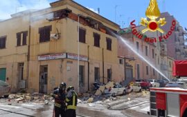 Esplosione a Sassari PH Vigili del Fuoco