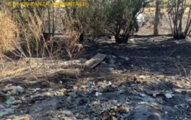 Incendio a Santa Giusta: denunciato un 80enne per gestione illecita di rifiuti e incendio colposo