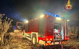 Incendio Dualchi, PH Vigili del fuoco