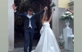 Gabriele Zappa e Sara Tulli, un sì da favola tra emozioni e affetto rossoblù
