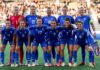 Una recente formazione dell'Italia femminile