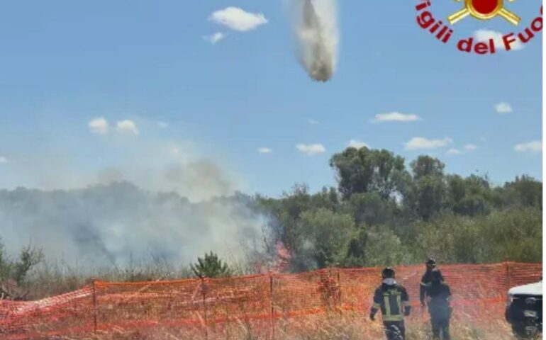 Incendio Olbia PH Vigili del Fuoco