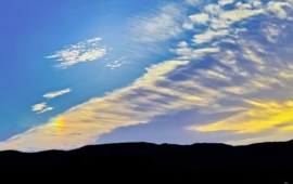 Margine Rosso, l’alba si fa arte: il cielo regala un raro cane solare
