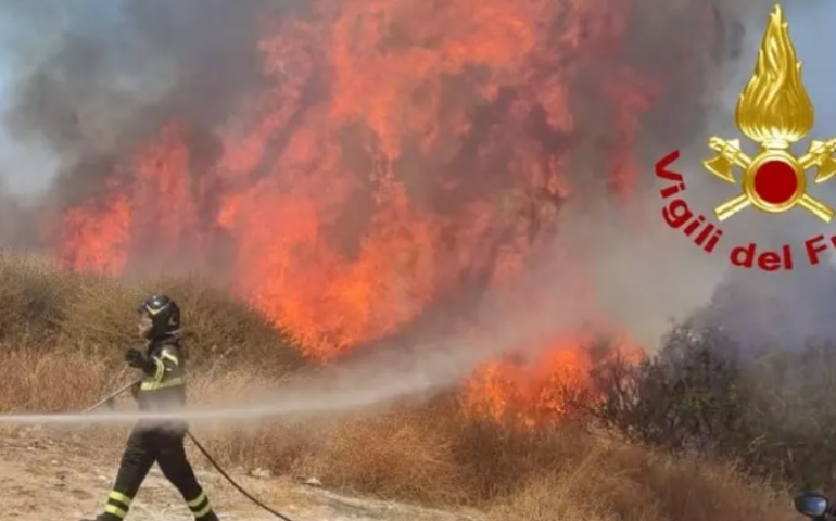 ncendio via Jenner PH Vigili del Fuoco