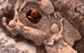 scultura nella sabbia di Nicola Urru