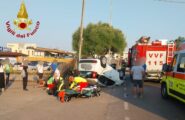 Schianto frontale ad Arzachena: cinque feriti gravi, intervengono Vigili del Fuoco e 118