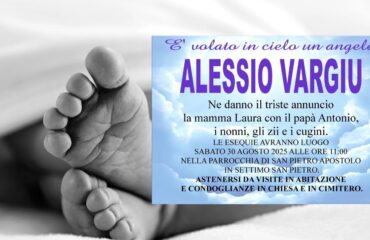 morte alessio vargiu