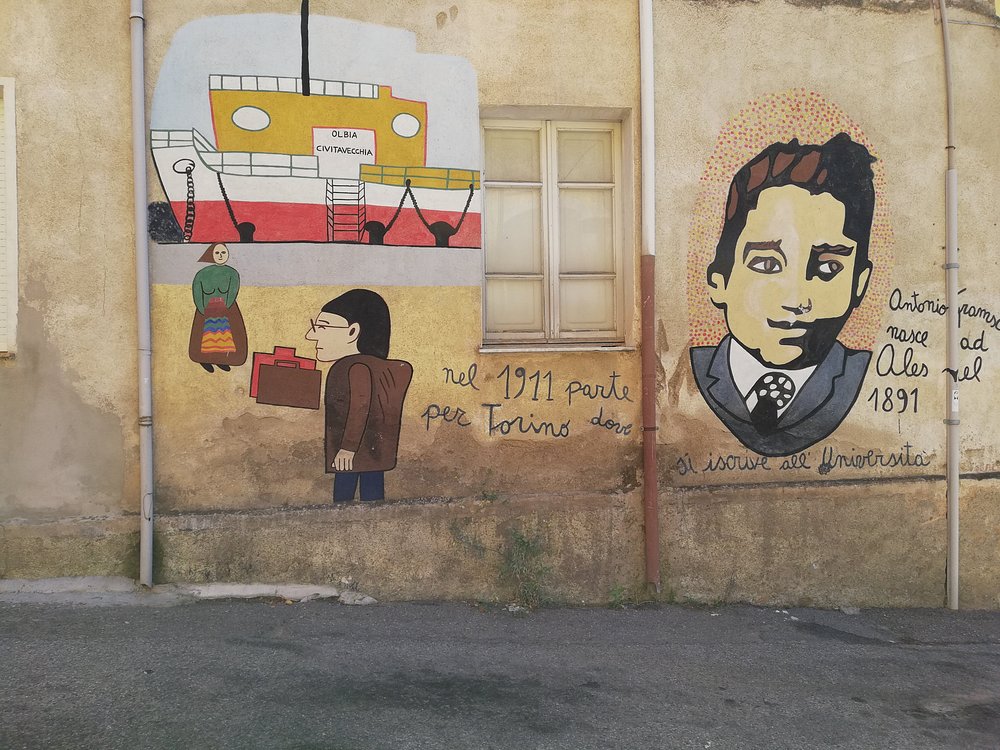 Murale a Orgosolo per Gramsci