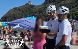 Poetto, fumo e cicche nella sabbia: raffica di multe da 150 euro ai bagnanti che violano il regolamento