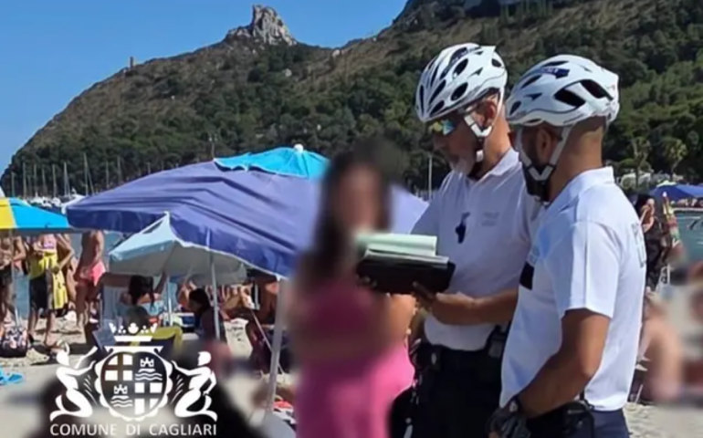 Polizia locale al Poetto