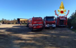 incendio maneggio arborea