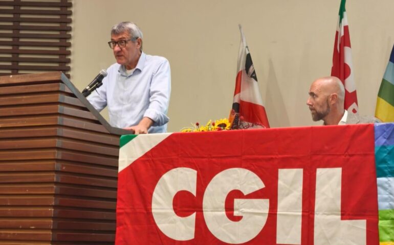 maurizio landini a Cagliari