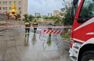 (FOTO) Maltempo e paura a Olbia: forti piogge e allagamenti, Vigili del Fuoco in azione