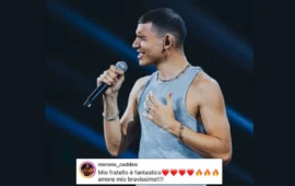 “Mio fratello è fantastico”: il sostegno della sorella e di tutta Sinnai per EroCaddeo ai live di X Factor
