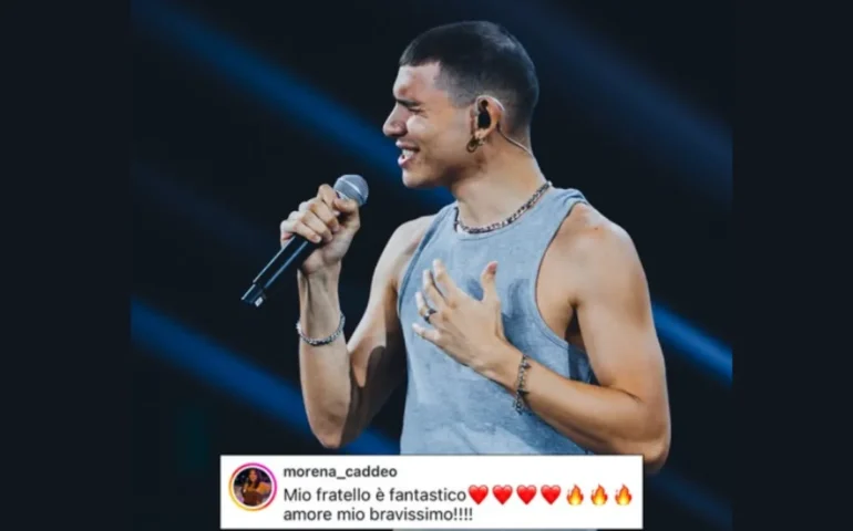 “Mio fratello è fantastico”: il sostegno della sorella e di tutta Sinnai per EroCaddeo ai live di X Factor