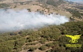incendio a bortigali