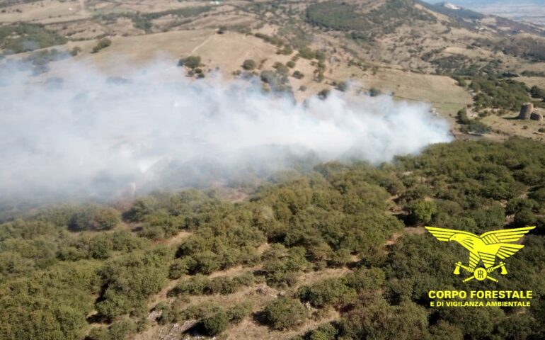 incendio a bortigali