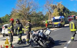 Violento scontro tra auto e moto sulla SP 127 a Tempio: motociclista trasportato d’urgenza con l’elisoccorso in ospedale