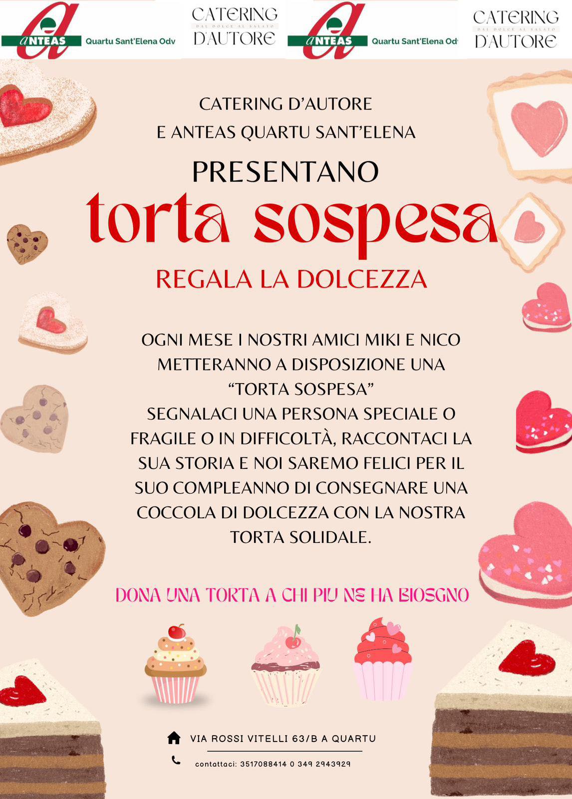 torta sospesa a quartu