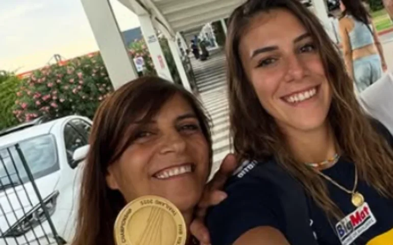 Alessia Orro e la mamma