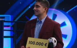 Gabriele Casti di Selegas vince auto e 100mila euro a “La Ruota della Fortuna”: Gerry Scotti in lacrime