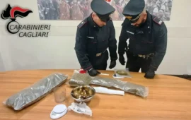 Cagliari, impiegato 28enne arrestato per droga: sequestrati marijuana e burro alla cannabis