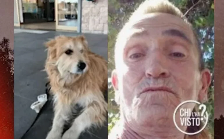 uomo scomparso col suo cane