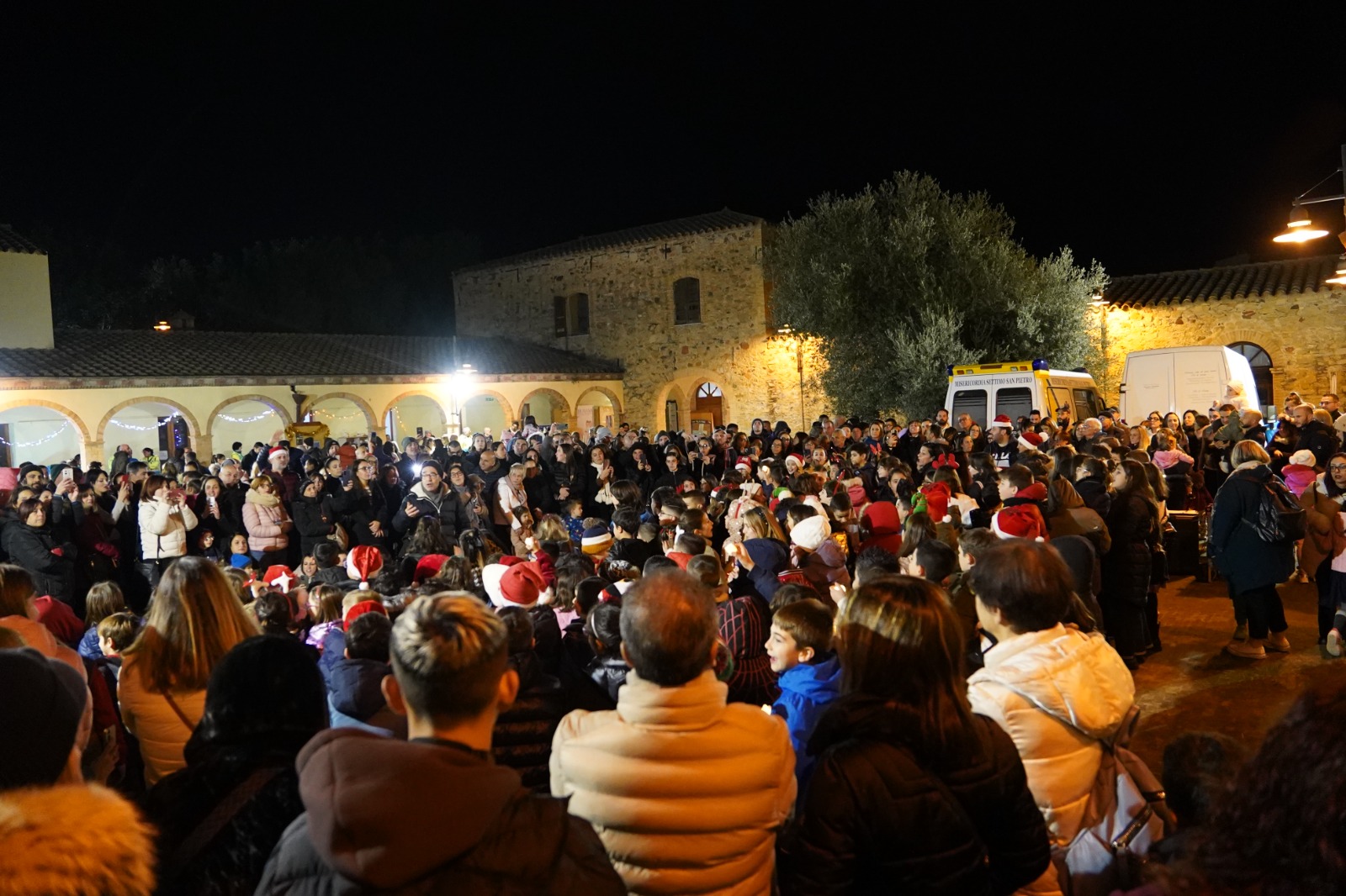 Inaugurazione dell'albero di Settimo san Pietro