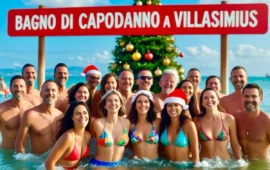A Villasimius tutti invitati al bagno di Capodanno: il nuovo anno inizia in mare. Parteciperete?