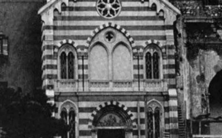 antica facciata della chiesa di bonaria