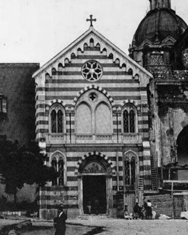 antica facciata della chiesa di bonaria