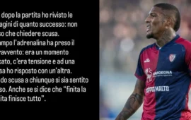 Folorunsho fa mea culpa: “Ho sbagliato, chiedo scusa”. Il centrocampista rossoblu ammette l’errore