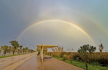 L'arcobaleno nella foto di Lorenzo Busilacchi