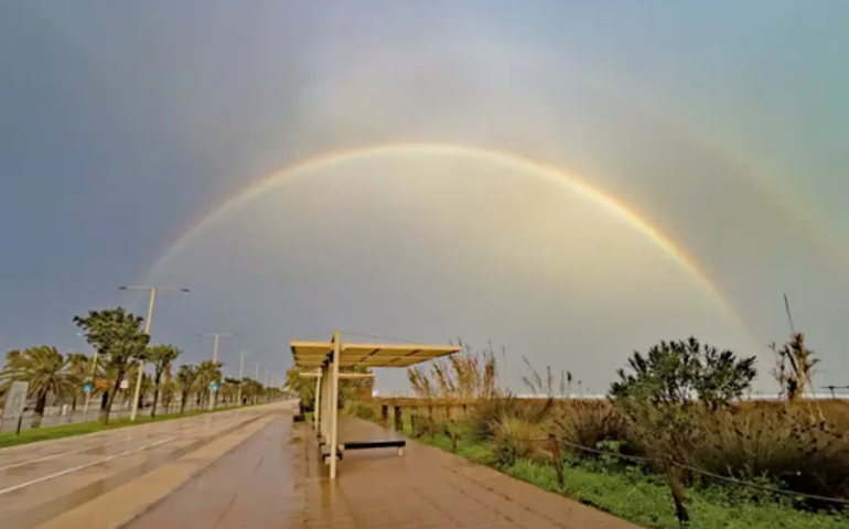 L'arcobaleno nella foto di Lorenzo Busilacchi