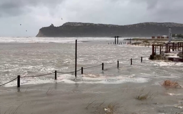 La mareggiata al Poetto
